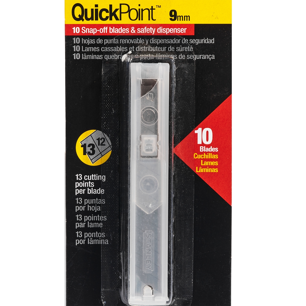 ใบมีดคัตเตอร์ 9 มม. 10 ใบ/แพ็ค STANLEY รุ่น 11-300T รูปที่ 2