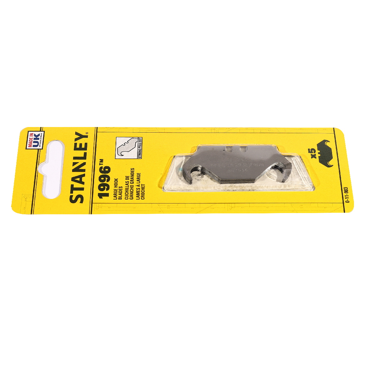 ใบมีดขอเกี่ยวขนาดใหญ่ 5 ชิ้น/แพ็ค STANLEY รุ่น 0-11-983 รูปที่ 2