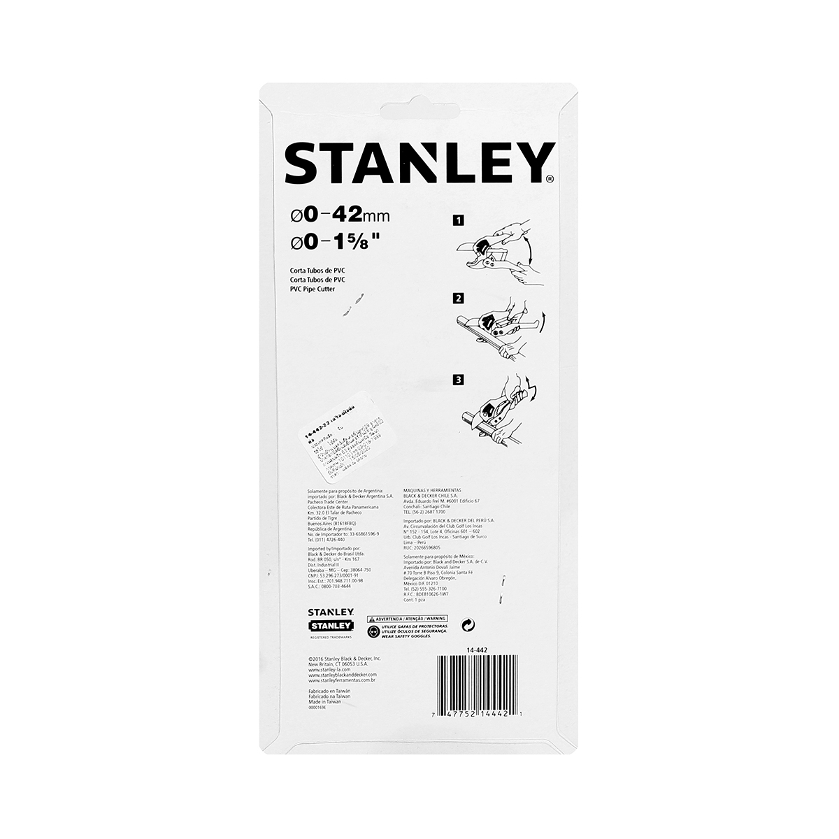 กรรไกรตัดท่อ PVC 42MM STANLEY รุ่น 14-442 รูปที่ 4