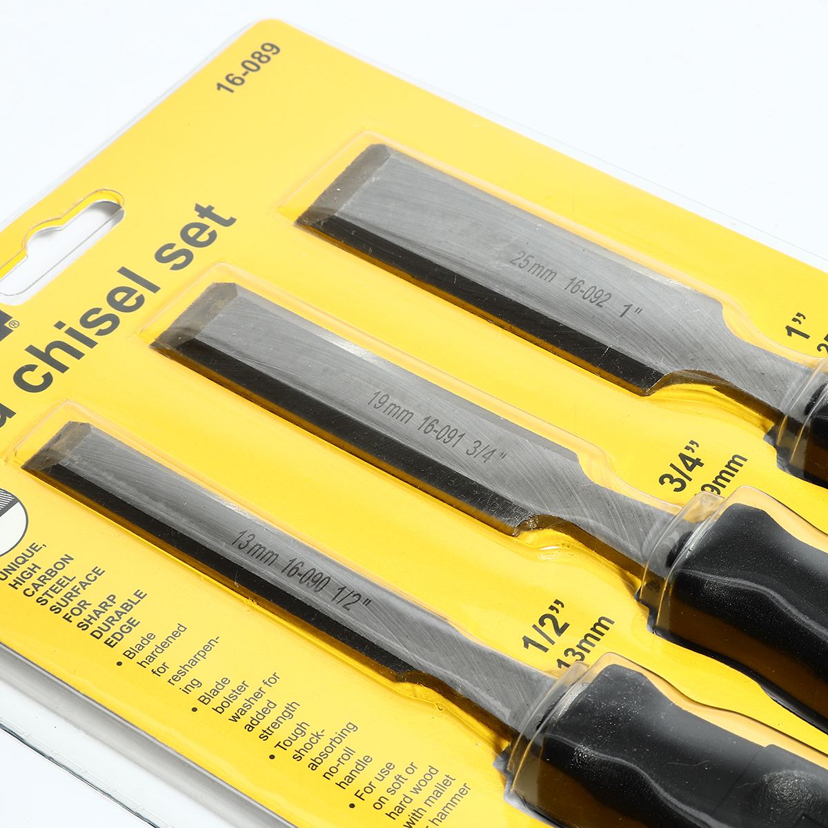 ชุดสิ่ว 3 ชิ้น ขนาด 1/2, 3/4, 1" STANLEY รุ่น 16-089 รูปที่ 2