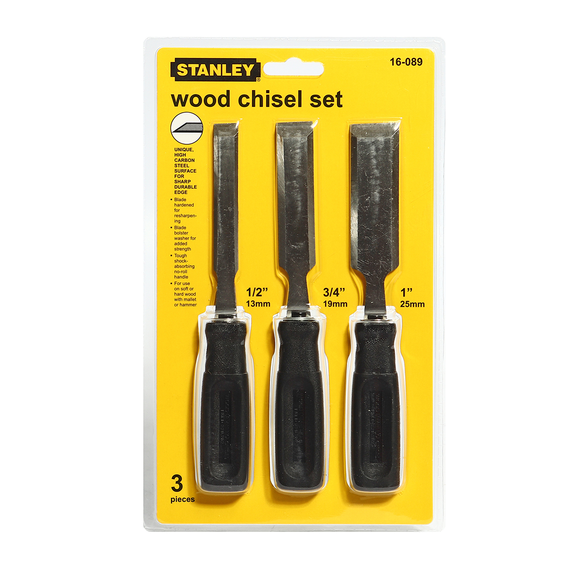 ชุดสิ่ว 3 ชิ้น ขนาด 1/2, 3/4, 1" STANLEY รุ่น 16-089 ราคา ฿354