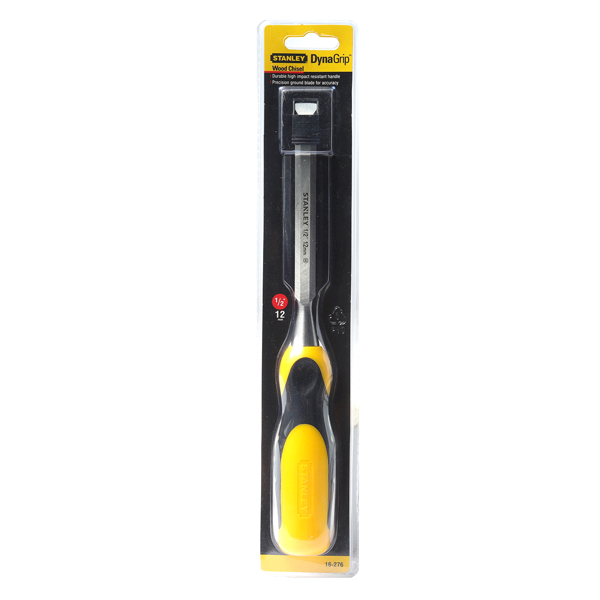 สิ่วด้ามยาง กว้าง 12 มม. (1/2") STANLEY รุ่น 16-276-23 ราคา ฿165