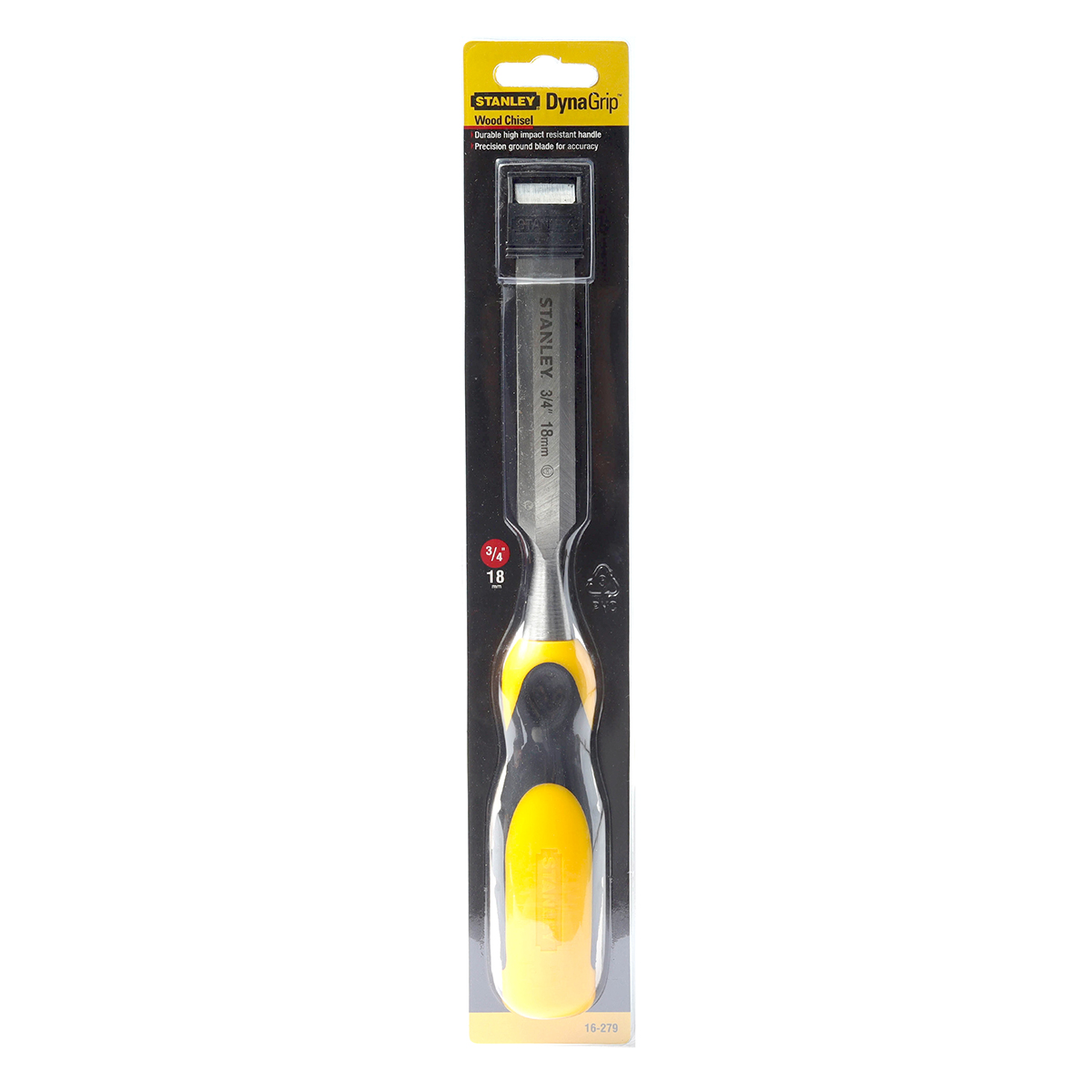 สิ่วด้ามยาง กว้าง 18 มม. (3/4") STANLEY รุ่น 16-279-23 ราคา ฿170.5