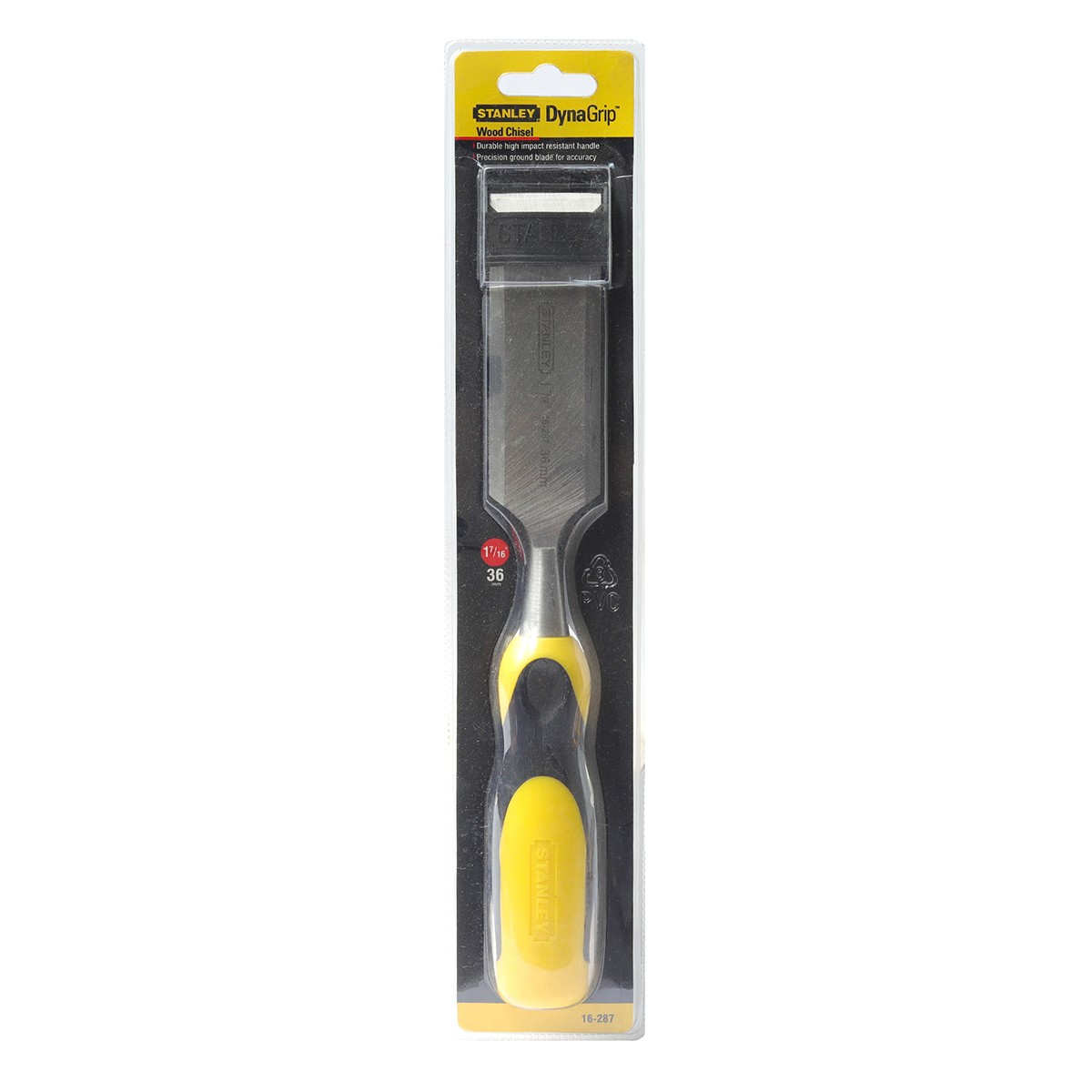 สิ่วด้ามยางกว้าง 36 มม. 1-7/16" STANLEY รุ่น 16-287-23 ราคา ฿187