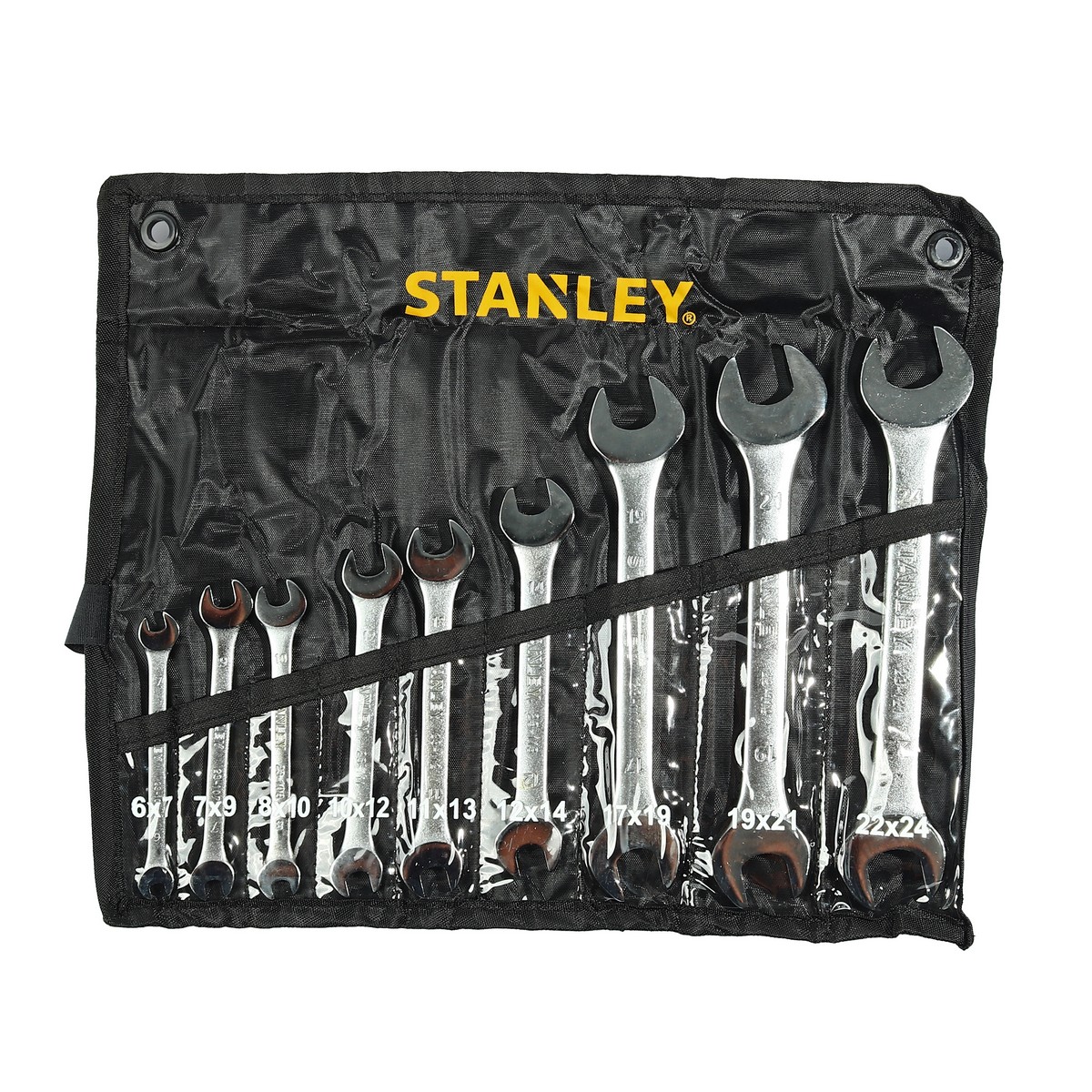 CWB ชุดประแจปากตาย 9 ชิ้น 6X7-22X24 มม STANLEY รุ่น 23124 ราคา ฿682
