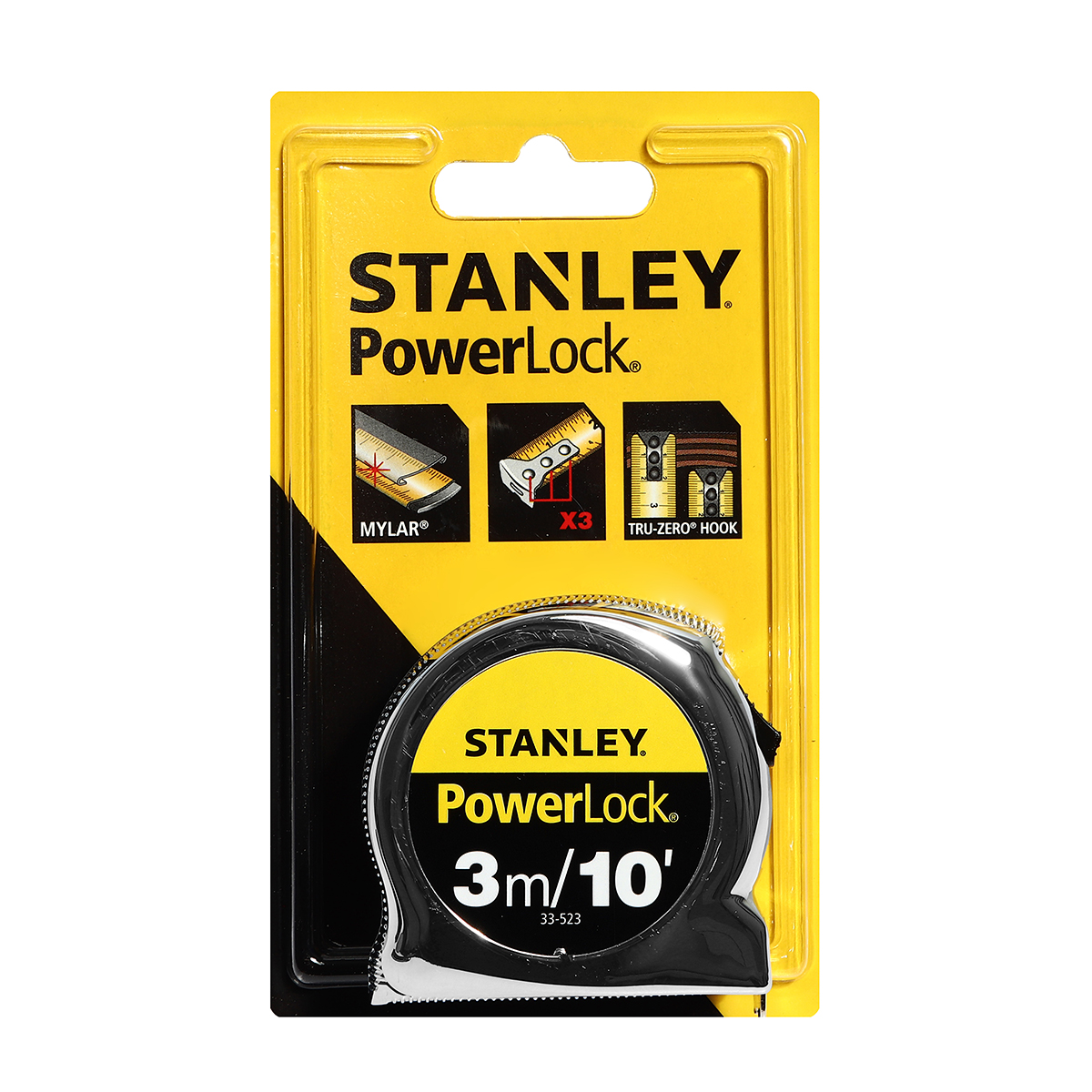 ตลับเมตร MICRO POWERLOCK 3 เมตร STANLEY รุ่น 33-523 รูปที่ 3