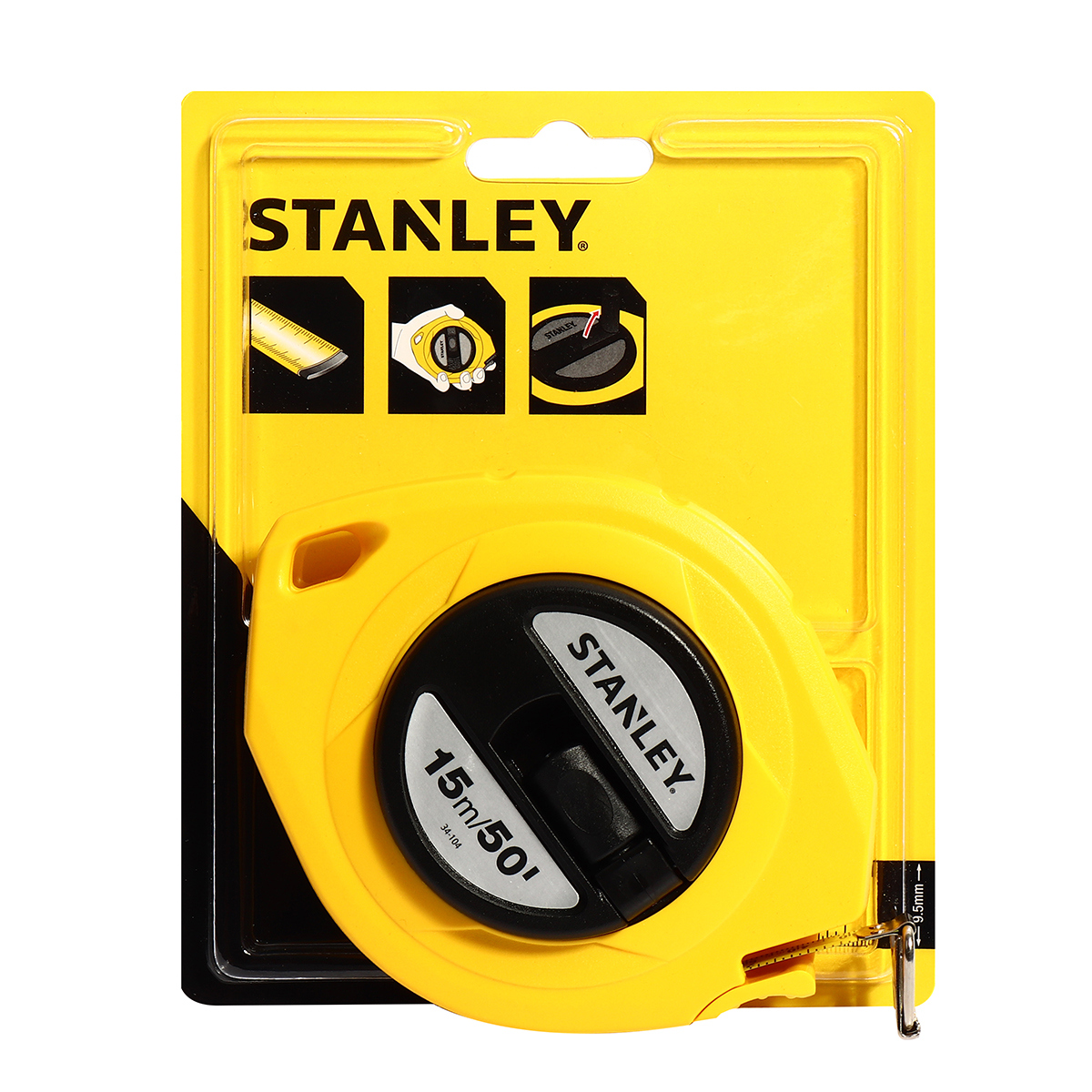 เทปวัดสายเหล็ก 15 ม/50 ฟุต STANLEY รุ่น 34-104N-20-159 ราคา ฿437.8