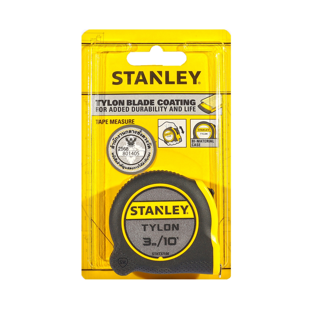 ตลับเมตร TYLON 4.0 ยาว 3 เมตร STANLEY รุ่น STHT37190 ราคา ฿125