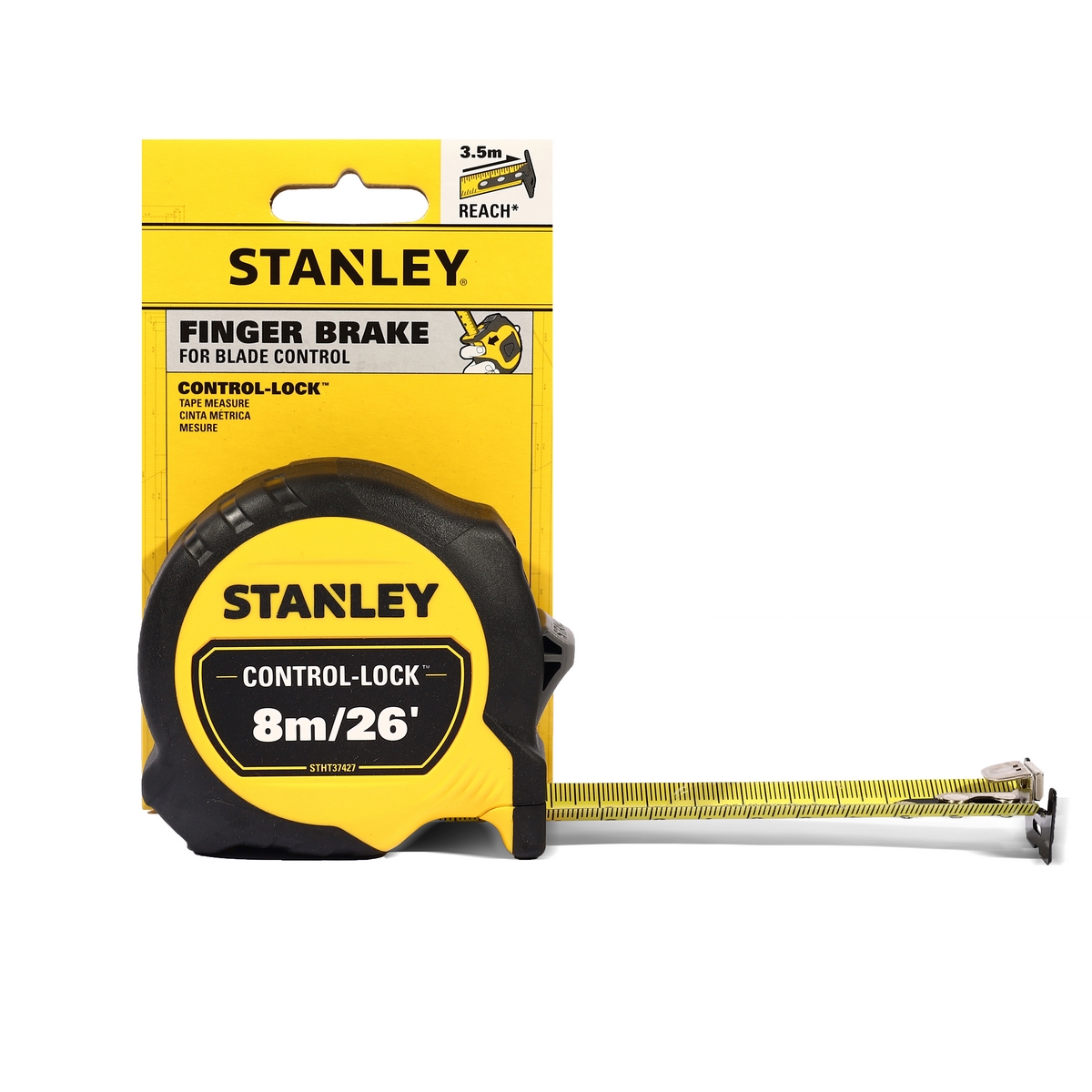 ตลับเมตร CONTROL-LOCK ปลายแม่เหล็ก 8 เมตร STANLEY รุ่น STHT37427 รูปที่ 2