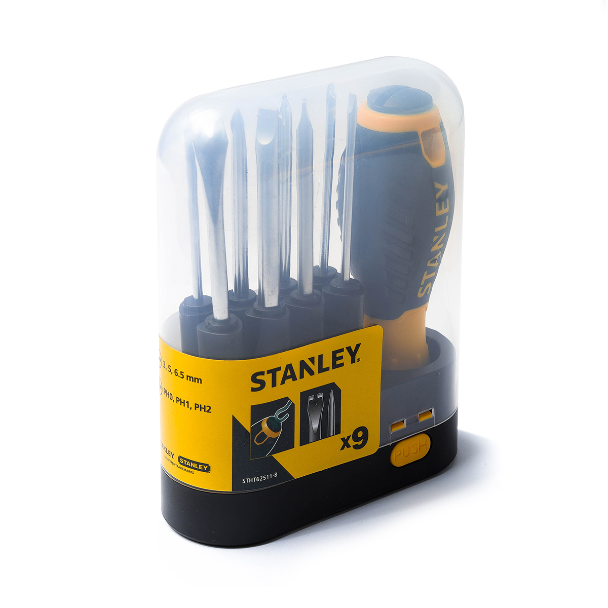 ชุดไขควง 9 ชิ้น เปลี่ยนหัวได้ STANLEY รุ่น STHT62511-8 รูปที่ 5