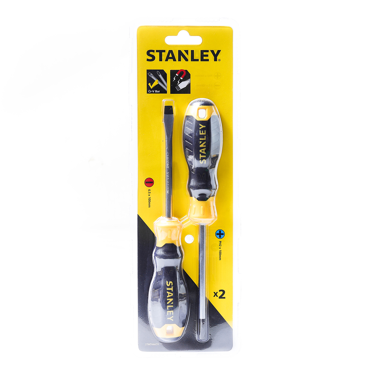 ชุดไขควง 2 ชิ้น PH2X100/6.5X100 STANLEY รุ่น STMT66670 ราคา ฿126.5