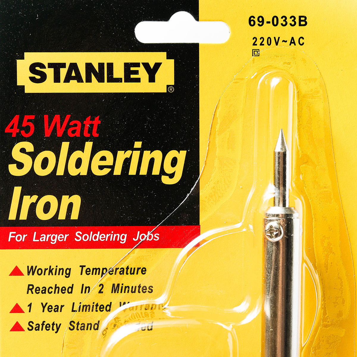 หัวแร้งบัดกรี ด้ามปากกา 45W/220V STANLEY รุ่น 69-033B รูปที่ 2