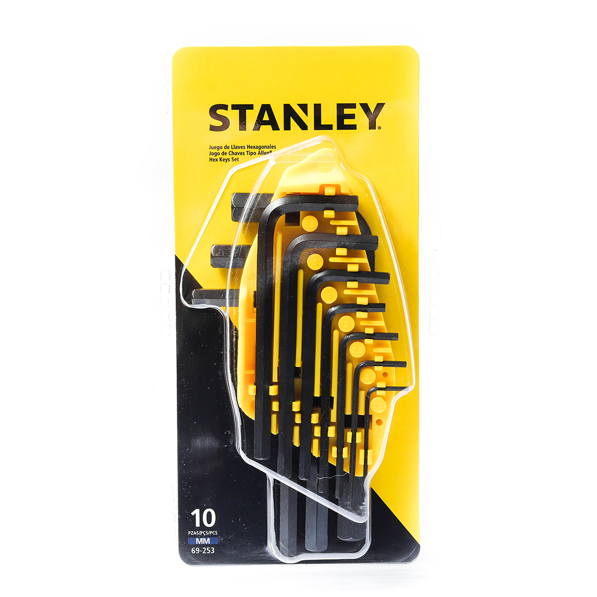 ชุดประแจ 6 เหลี่ยม 10 ชิ้น STANLEY รุ่น 69-253 ราคา ฿159.5