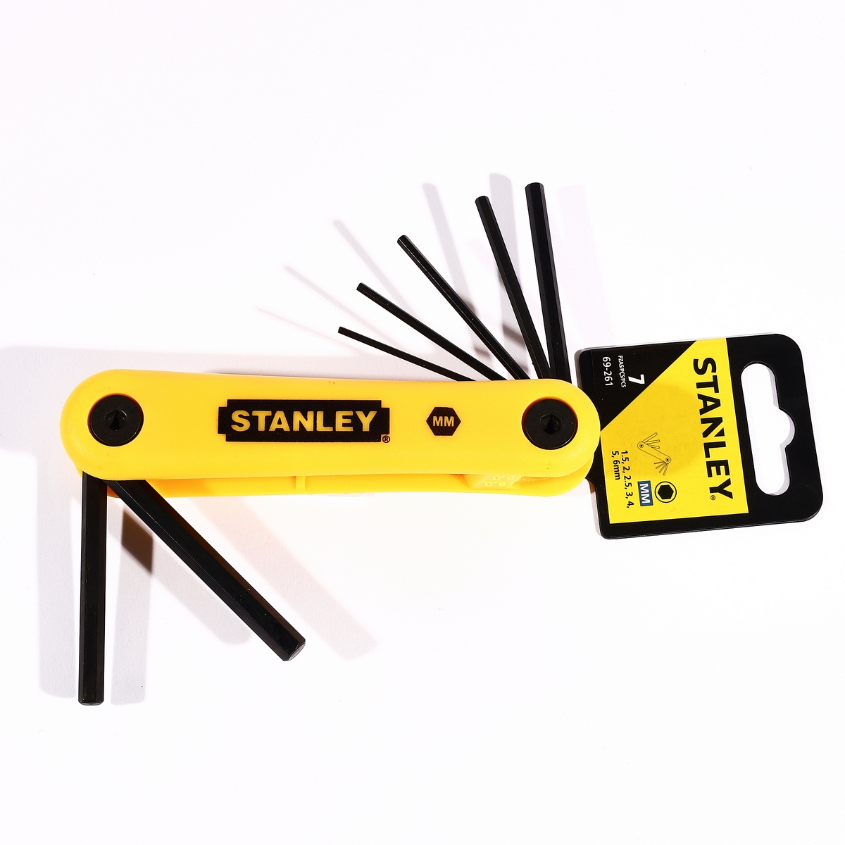 ชุดประแจพับ 6 เหลี่ยม 7 ชิ้น 1.5-6 มม STANLEY รุ่น 69-261 ราคา ฿198
