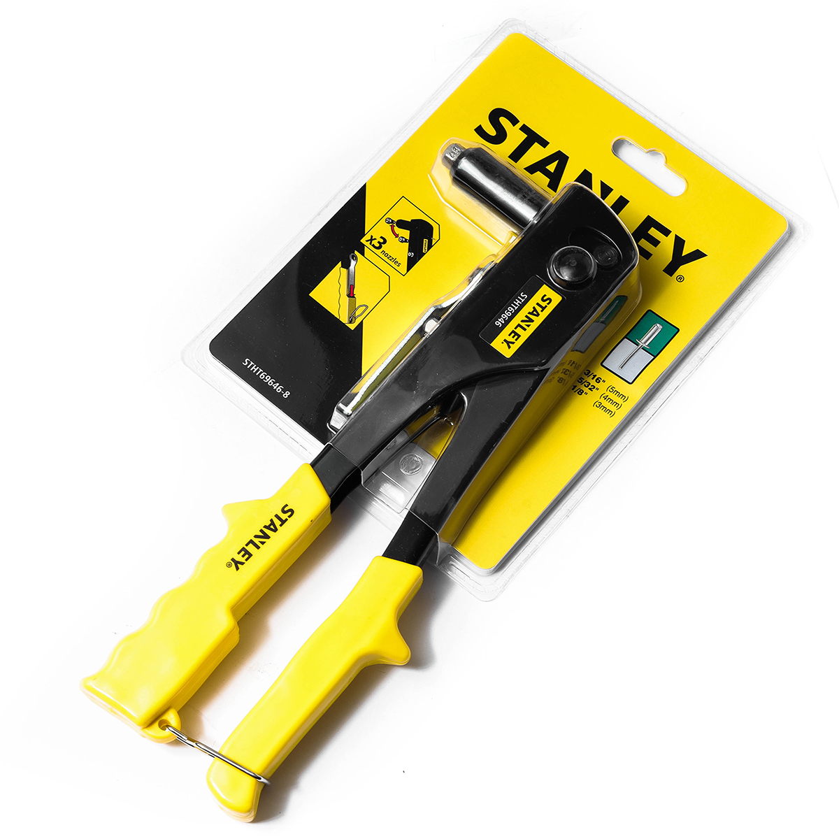 คีมย้ำรีเวท( ทั่วไป) STANLEY รุ่น STHT69646-8 ราคา ฿324