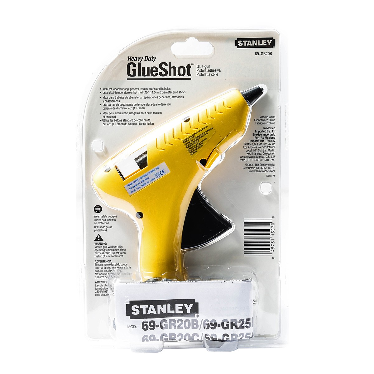 ปืนยิงกาว 25W ปลั๊กหัวกลม STANLEY รุ่น 69-GR20B รูปที่ 2