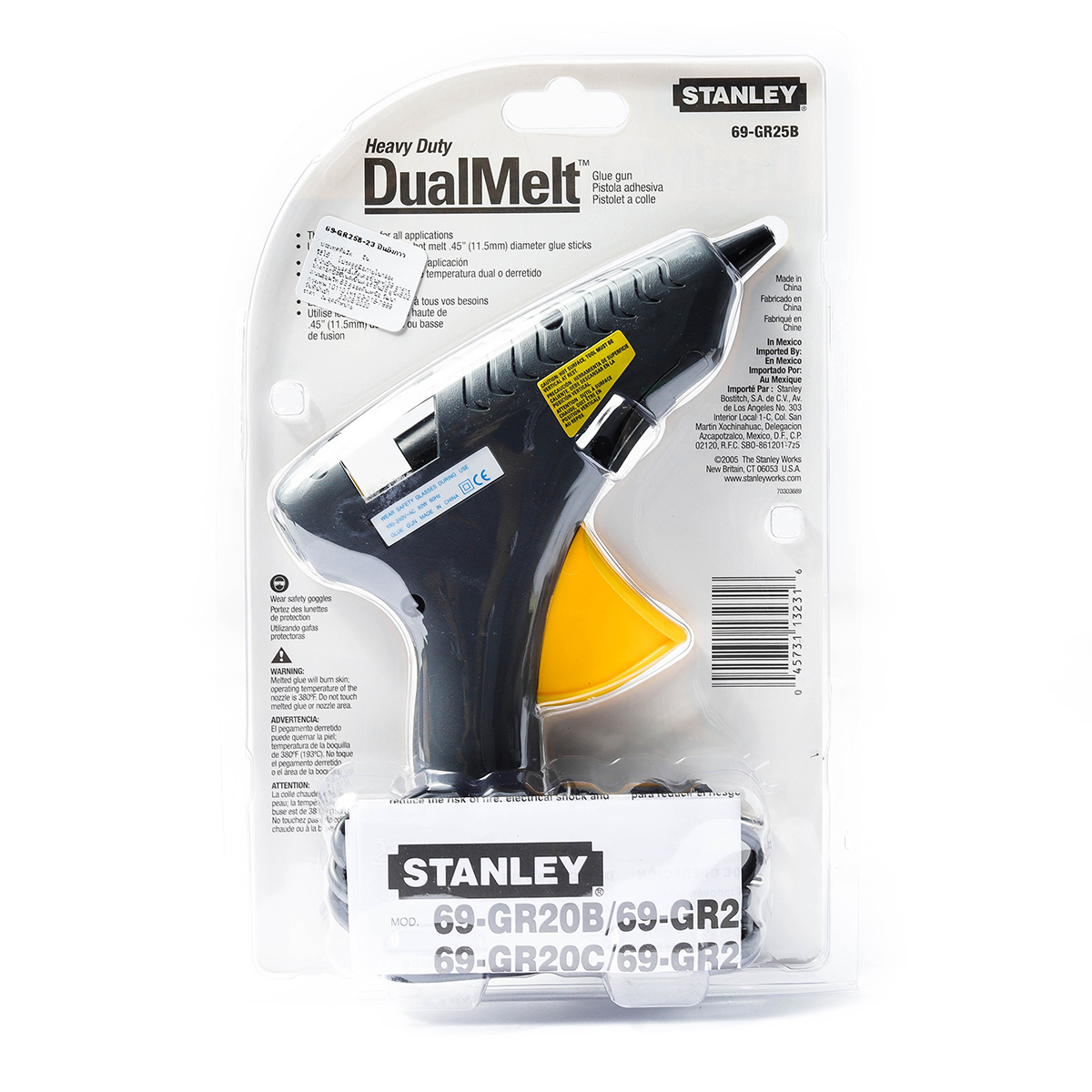 ปืนยิงกาว 80W ปลั๊กหัวกลม STANLEY รุ่น 69-GR25B รูปที่ 2