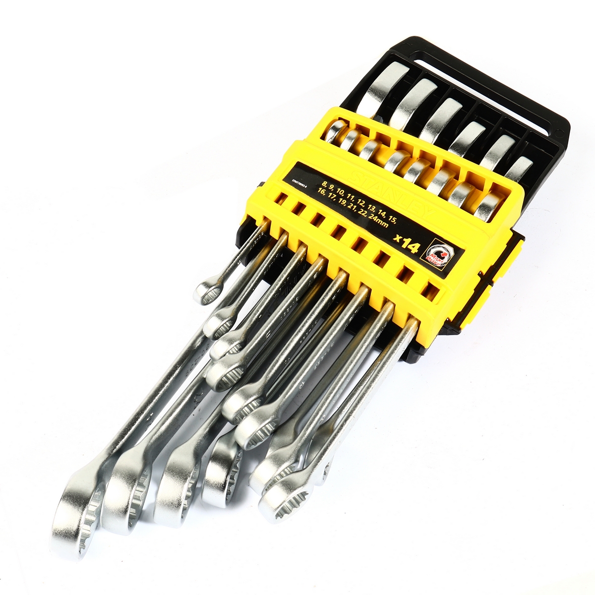 CWB ชุดประแจแหวนข้างปากตาย 14 ชิ้น 8-24 มม แพค PVC STANLEY รุ่น 78092 ราคา ฿836