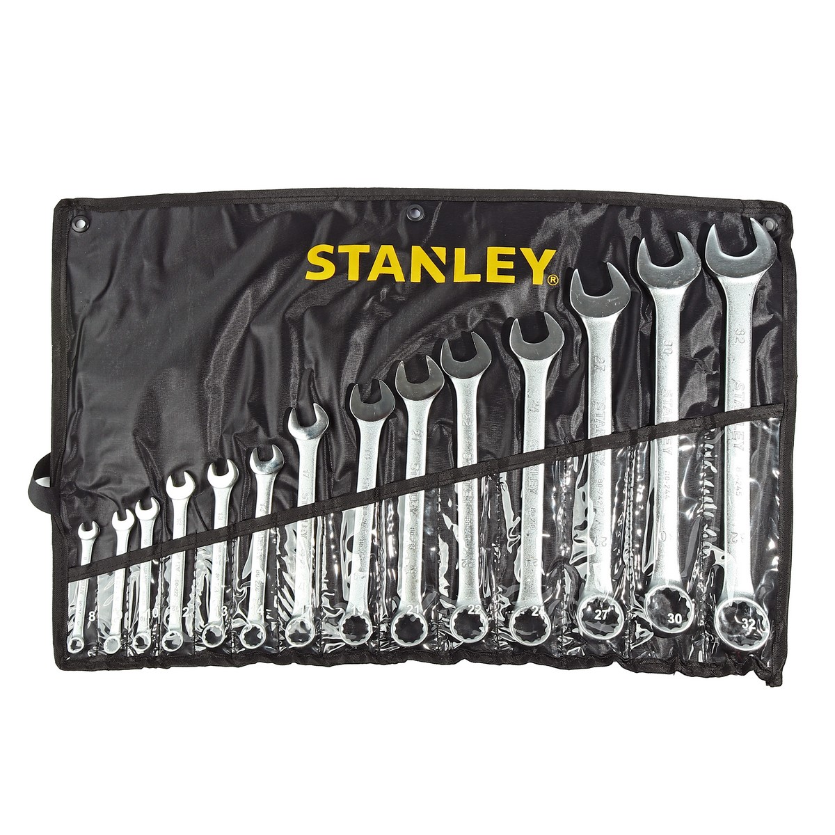 CWB ชุดประแจแหวนข้างปากตาย 14 ชิ้น 8-32 มม ซองผ้า STANLEY รุ่น 80944 ราคา ฿1,391.5