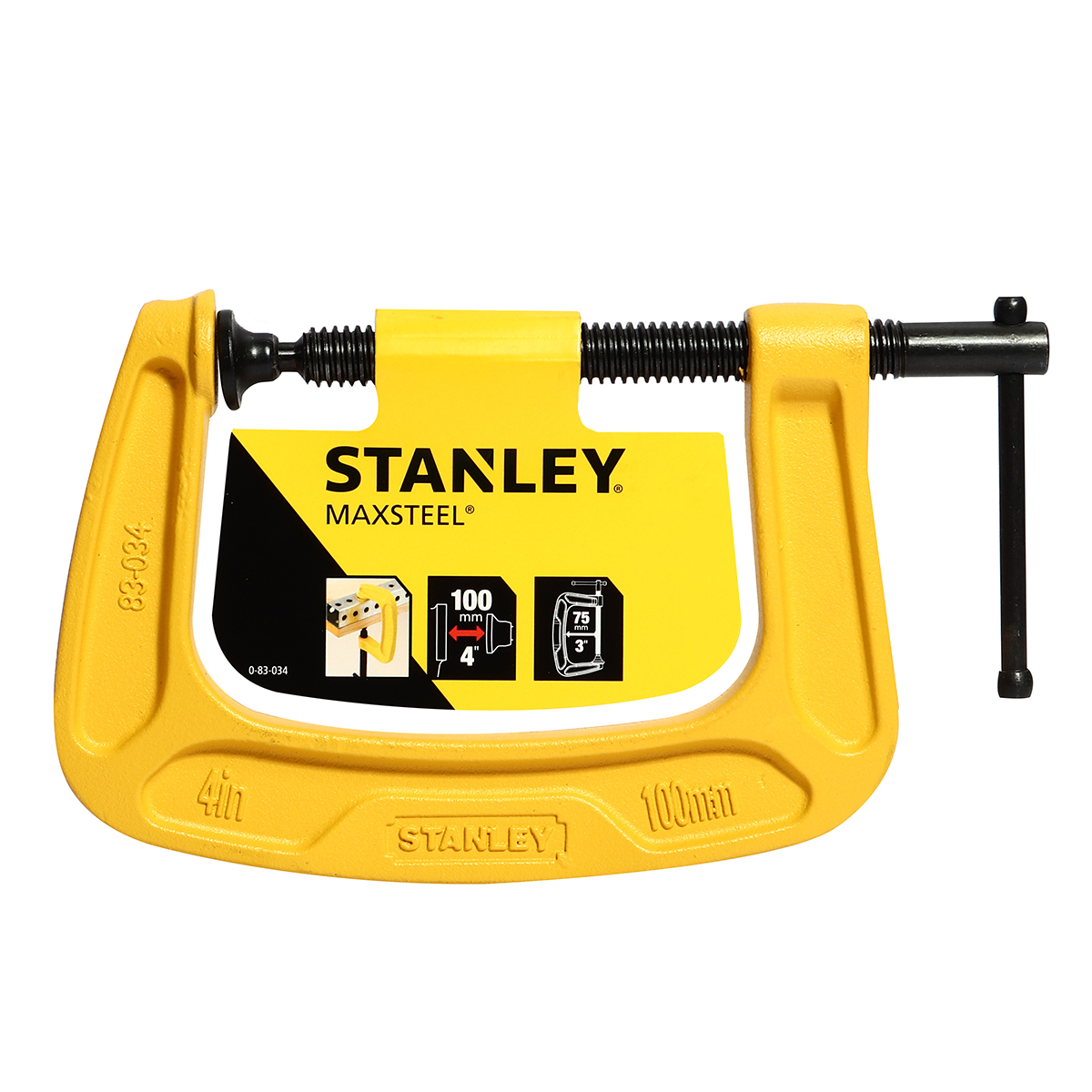 ซีแคลมป์ 4" STANLEY รุ่น 83-034K ราคา ฿384