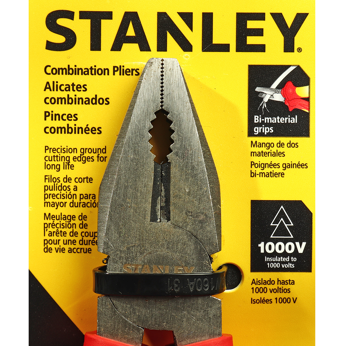 คีมหุ้มฉนวน ปากตรง/จิ้งจก 165 มม. STANLEY รุ่น 84-000 รูปที่ 3