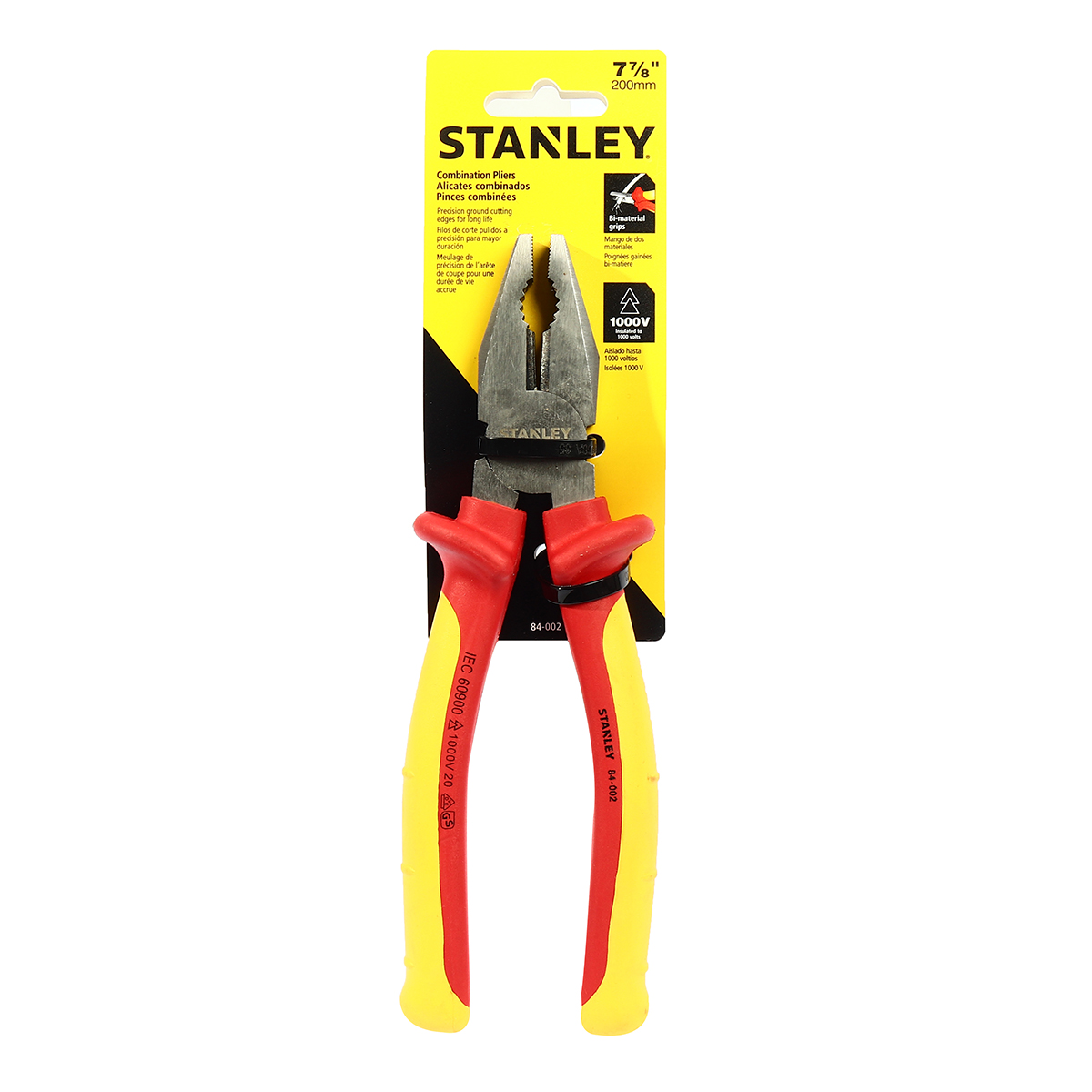 คีมหุ้มฉนวน ปากตรง/จิ้งจก 200 มม. STANLEY รุ่น 84-002 ราคา ฿528