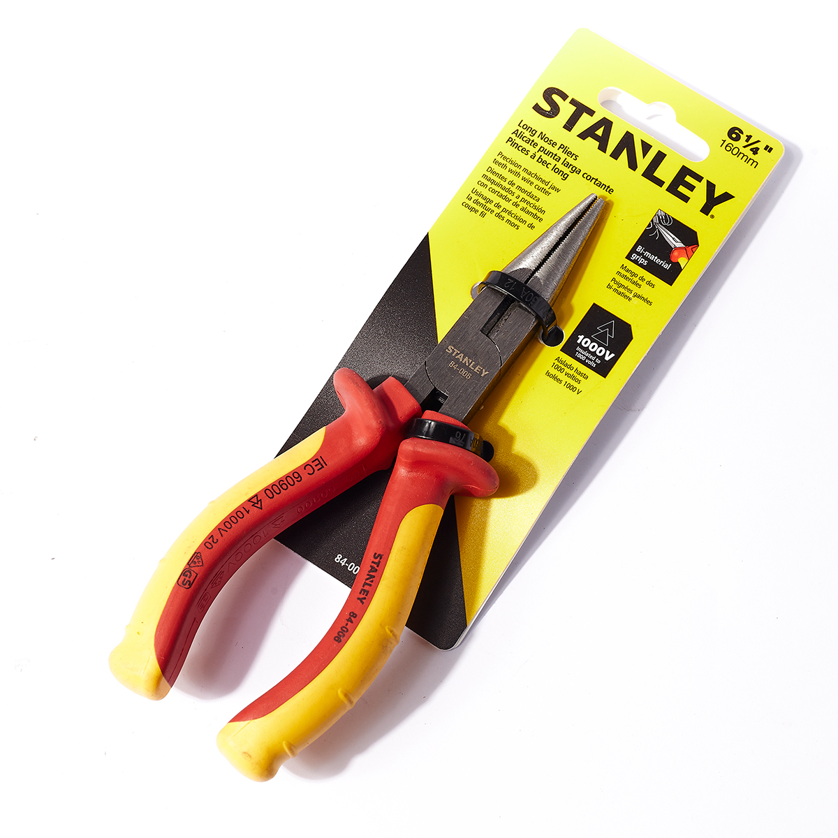 คีมหุ้มฉนวนไฟฟ้า ปากแหลม 160 มม. STANLEY รุ่น 84-006 ราคา ฿418