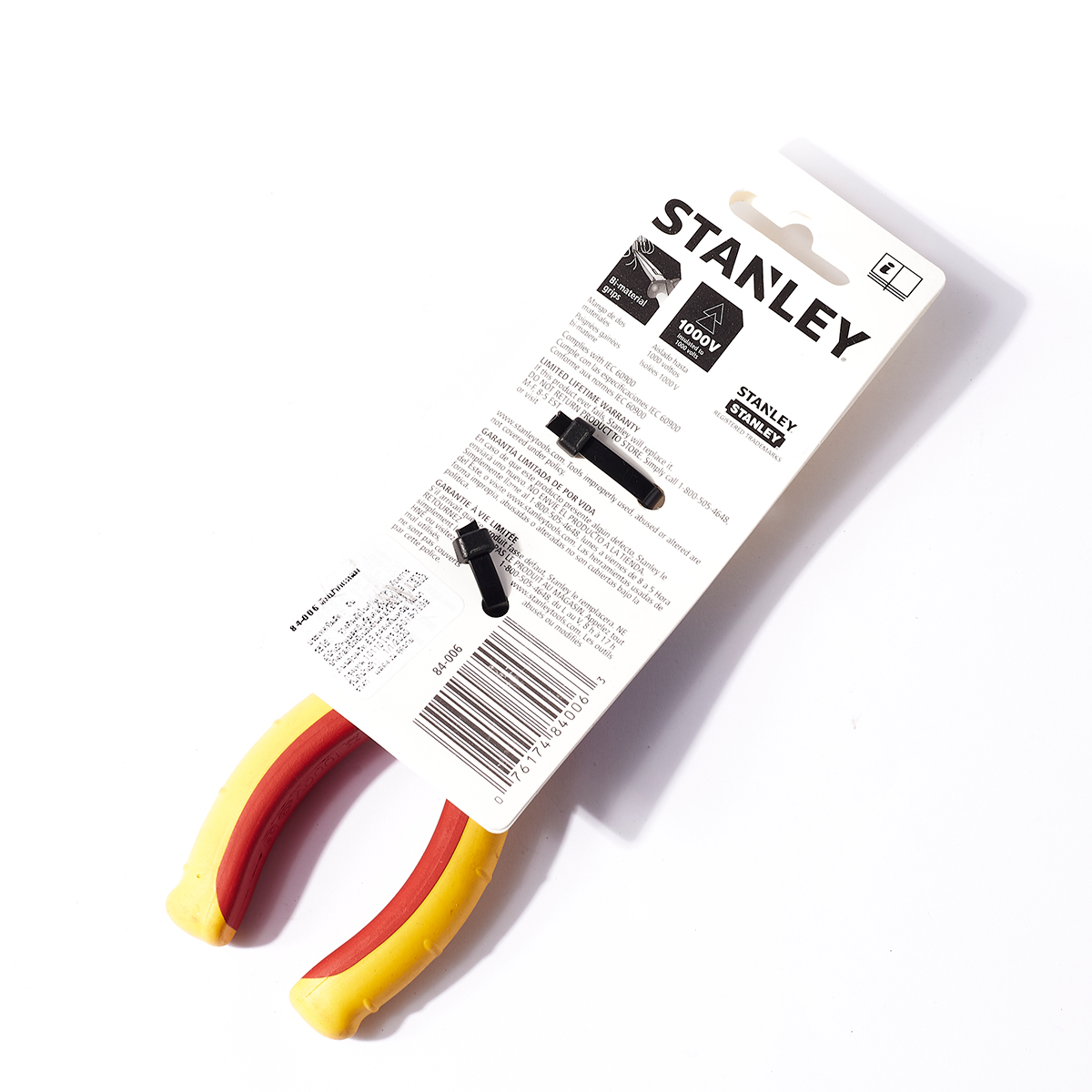 คีมหุ้มฉนวนไฟฟ้า ปากแหลม 160 มม. STANLEY รุ่น 84-006 รูปที่ 2