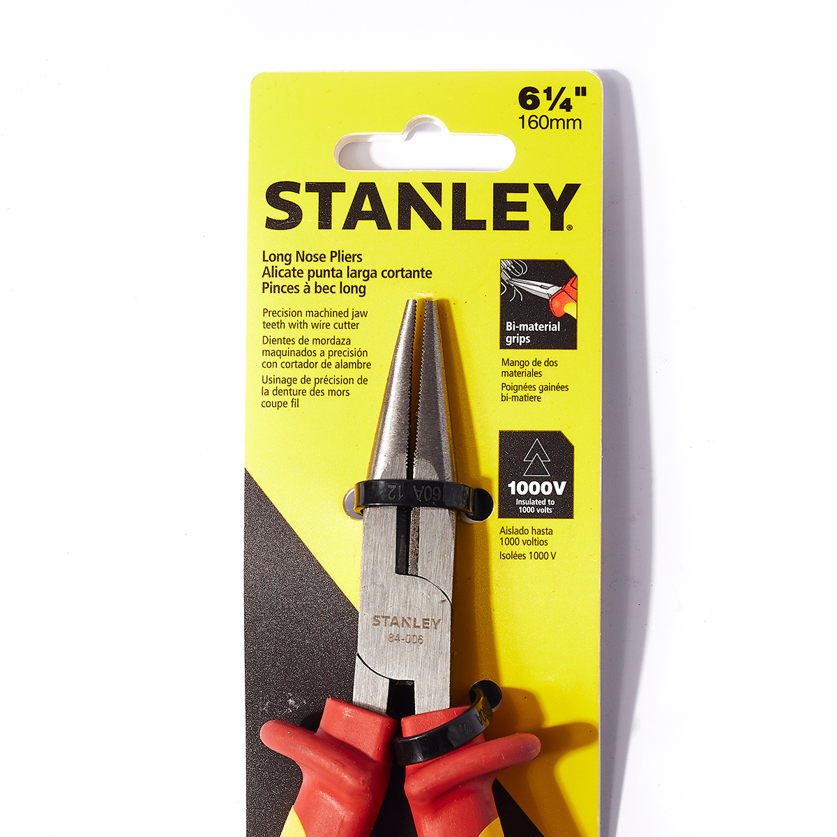 คีมหุ้มฉนวนไฟฟ้า ปากแหลม 160 มม. STANLEY รุ่น 84-006 รูปที่ 3