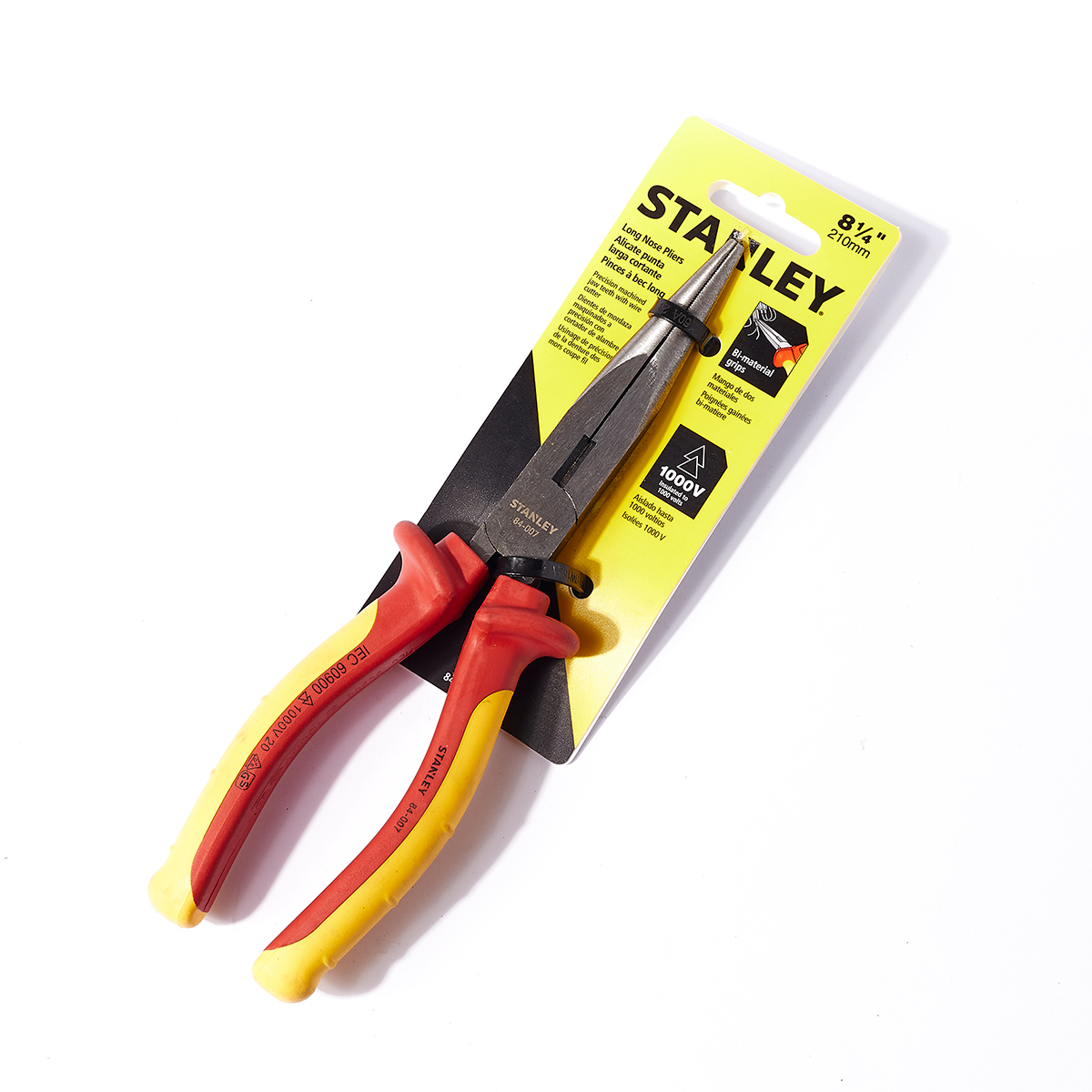 คีมหุ้มฉนวนไฟฟ้า ปากแหลม 210 มม. STANLEY รุ่น 84-007 ราคา ฿445.5