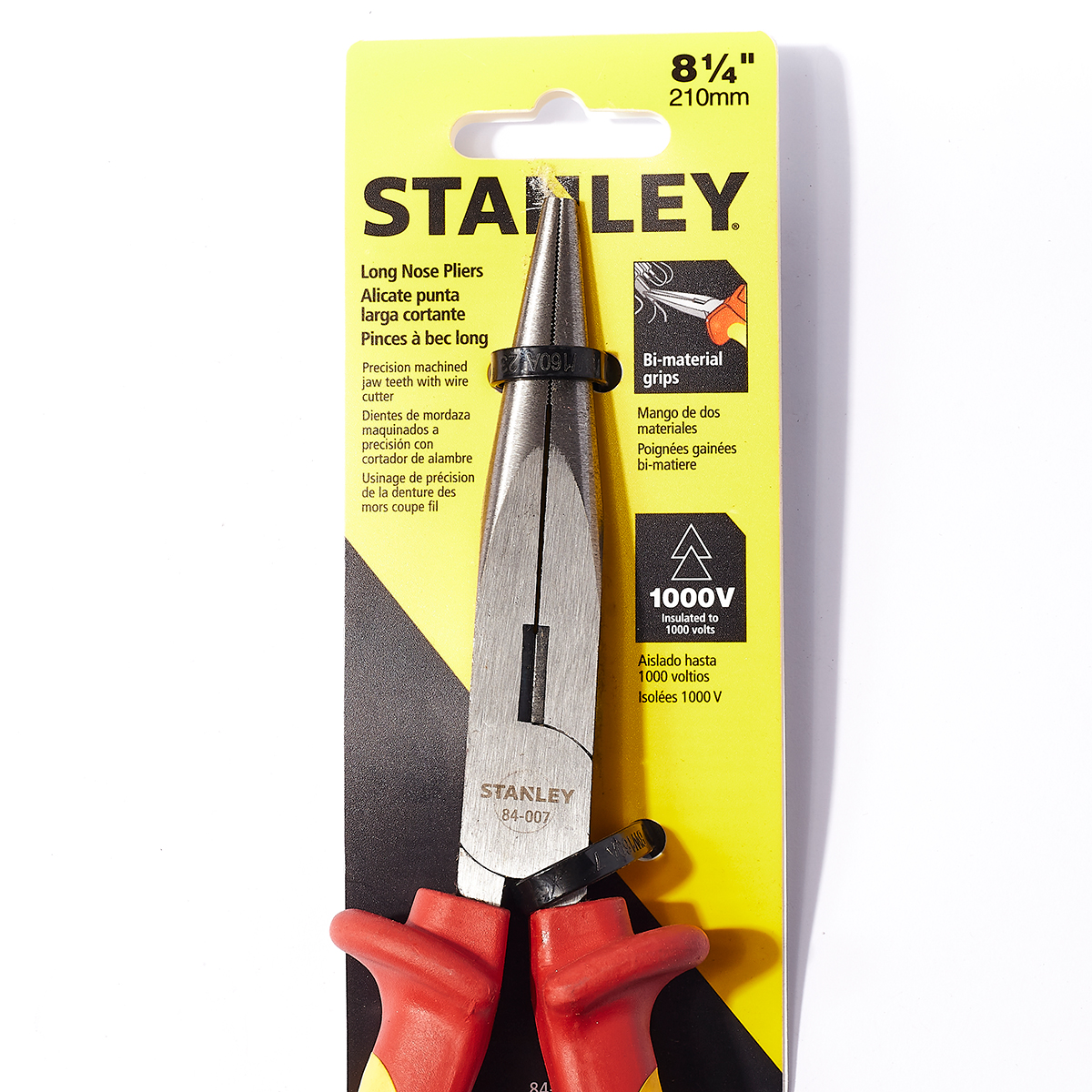 คีมหุ้มฉนวนไฟฟ้า ปากแหลม 210 มม. STANLEY รุ่น 84-007 รูปที่ 2