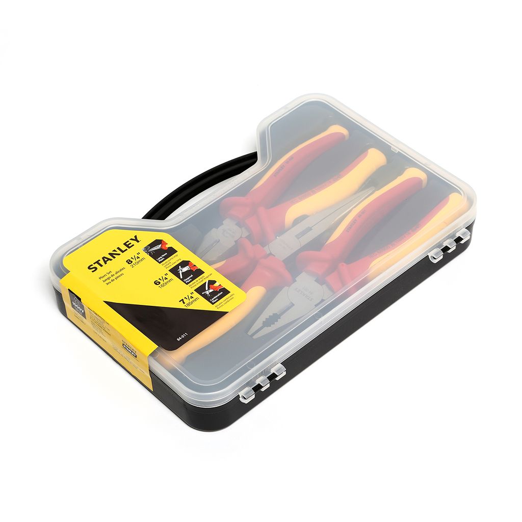 ชุดคีมหุ้มฉนวนไฟฟ้า 3 ชิ้น STANLEY รุ่น 84-011 รูปที่ 4