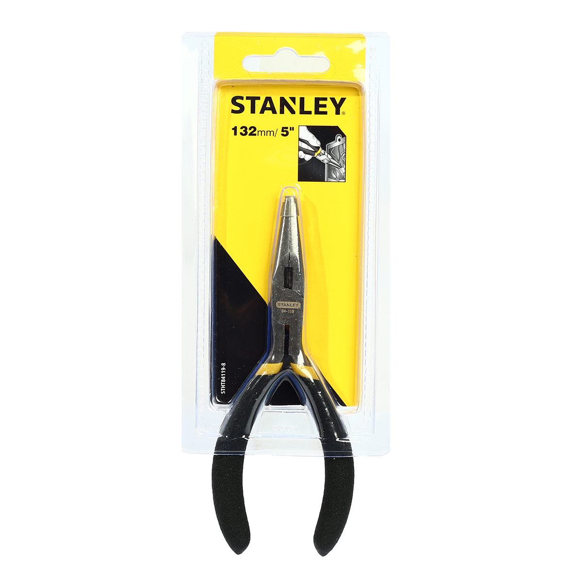 คีมปากแหลม ด้ามหุ้มยาง 5" STANLEY รุ่น STHT84119-8 ราคา ฿132