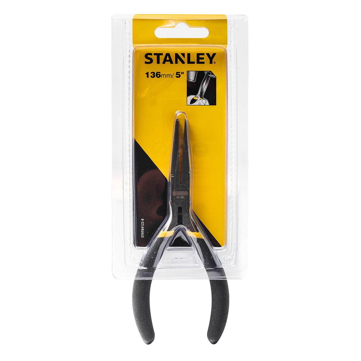 คีมปากแบน ด้ามหุ้มยาง 5" STANLEY รุ่น STHT84122-8 ราคา ฿154