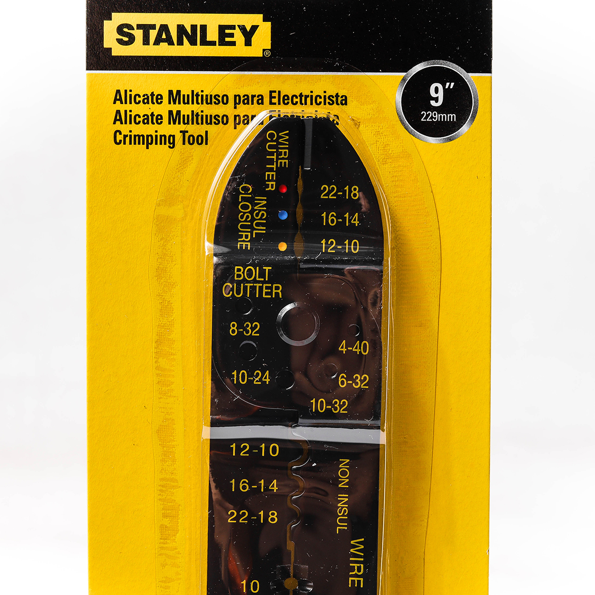 คีมปอก/ตัด/ย้ำ สายไฟ 9" STANLEY รุ่น 84-223 รูปที่ 2
