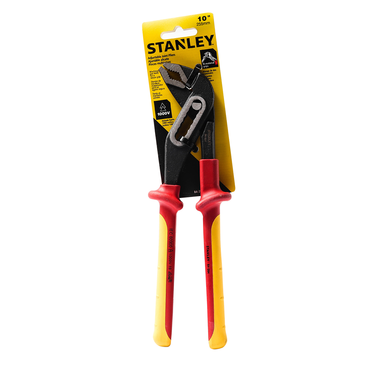 คีมหุ้มฉนวน คอม้า(คอเลื่อน) 10" STANLEY รุ่น 84-294 ราคา ฿643.5