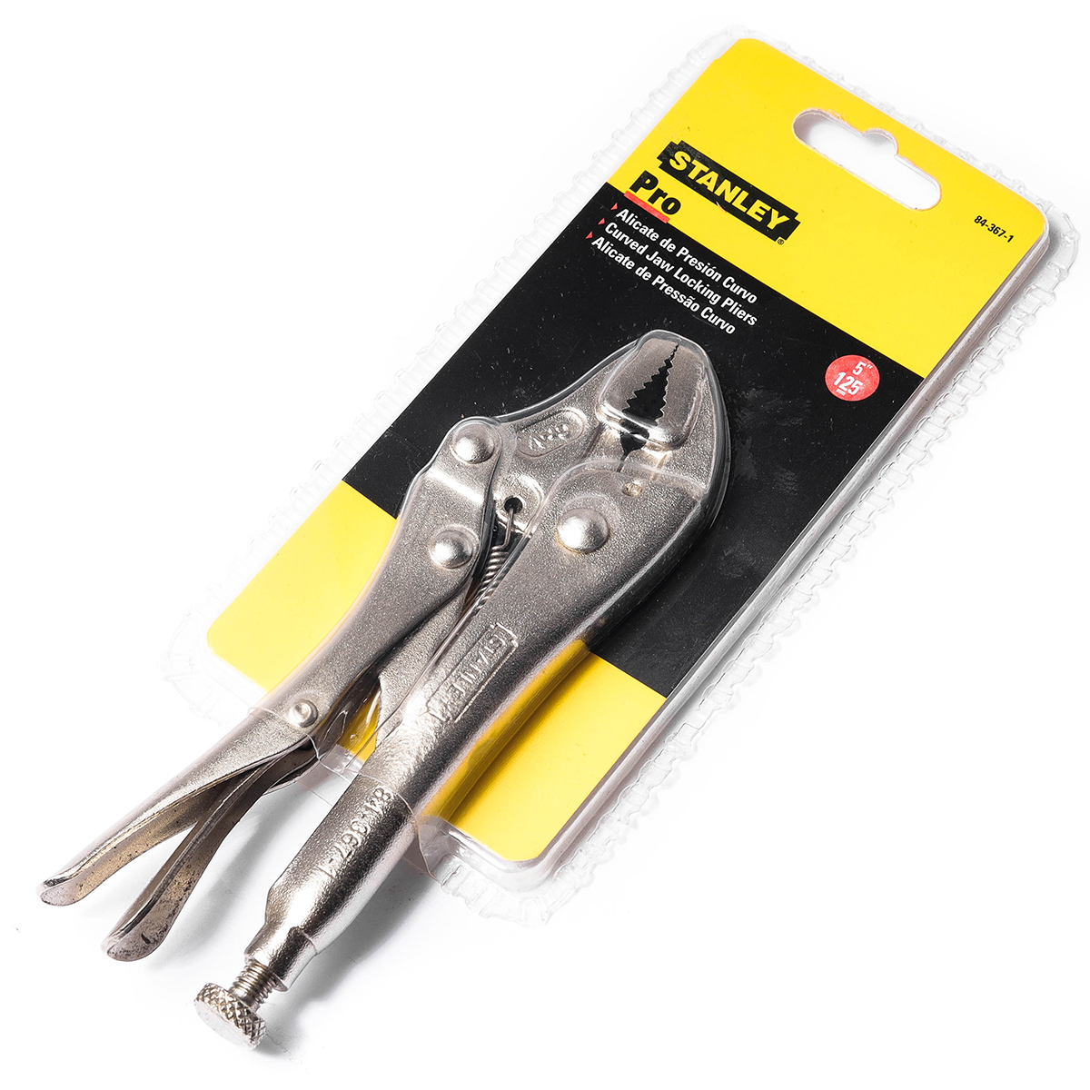 คีมล็อคมาตรฐาน ปากโค้ง 5" STANLEY รุ่น 84-367-1-S ราคา ฿247.5