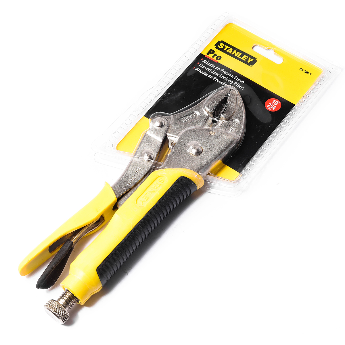 คีมล็อค ด้ามหุ้มยาง ปากโค้ง 1 STANLEY รุ่น 84-369-1-S ราคา ฿302.5