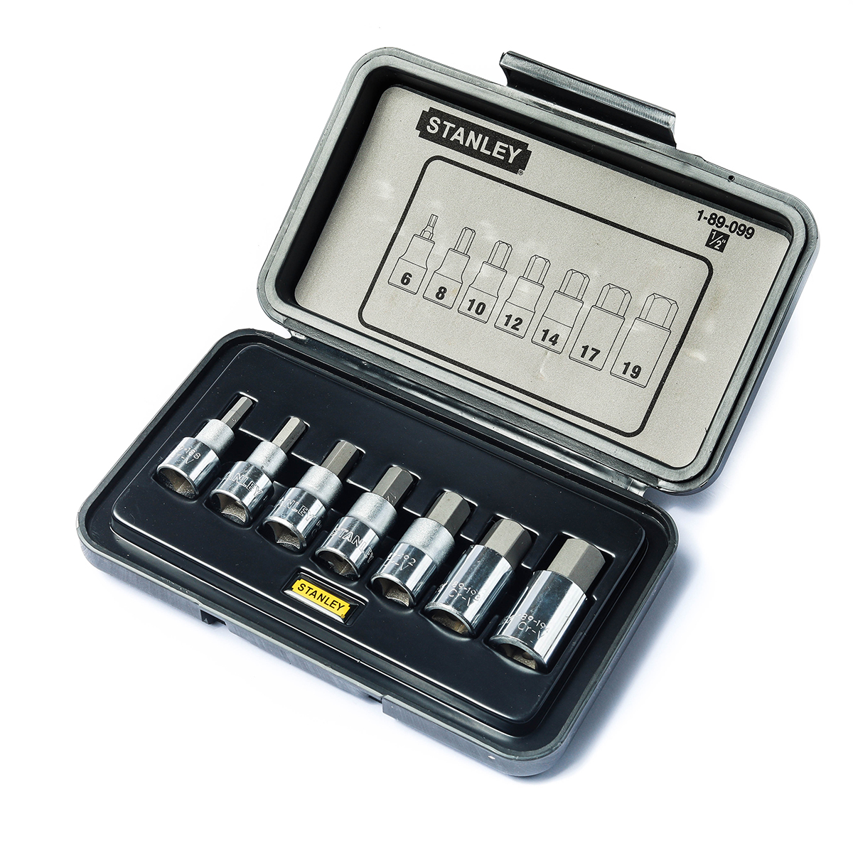 ชุดลูกบ็อกซ์เดือย 6 เหลี่ยม 1/2" 7 ชิ้น STANLEY รุ่น 89-099 ราคา ฿780