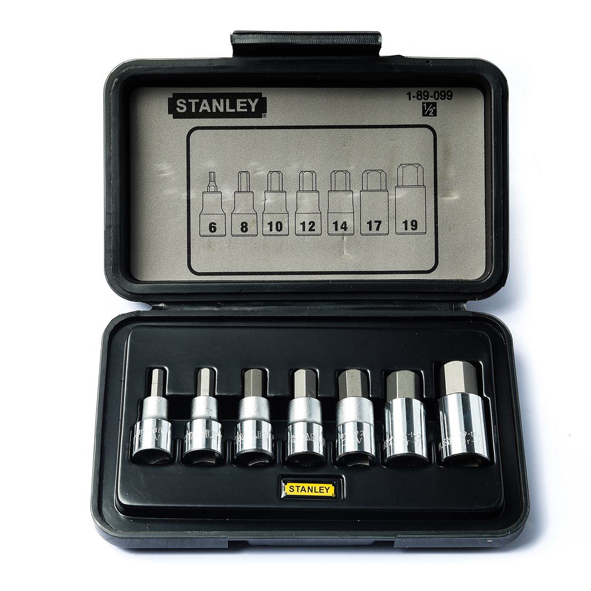 ชุดลูกบ็อกซ์เดือย 6 เหลี่ยม 1/2" 7 ชิ้น STANLEY รุ่น 89-099 รูปที่ 2