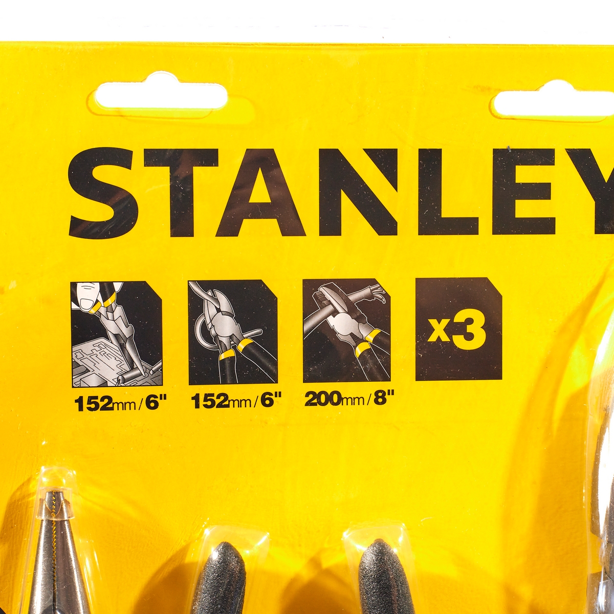 ชุดคีม 3 ชิ้น ปากตรง/ตัด/แหลม STANLEY รุ่น STHT90162-8 รูปที่ 3