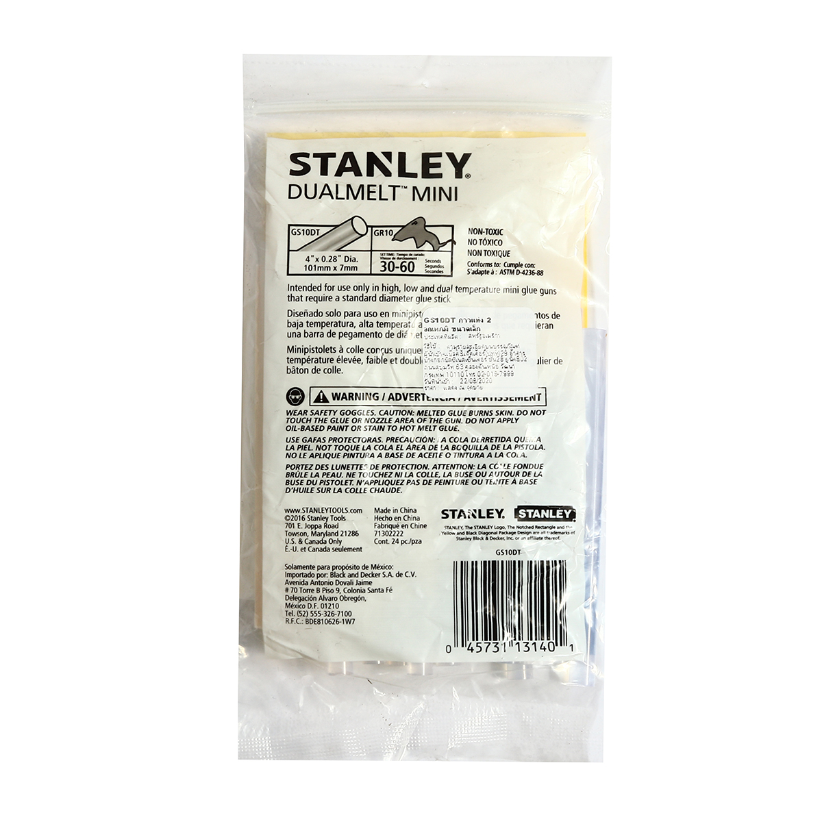 กาวเส้นเล็ก 2 อุณหภูมิ 24 ชิ้น/แพ็ค STANLEY รุ่น GS10DT รูปที่ 2