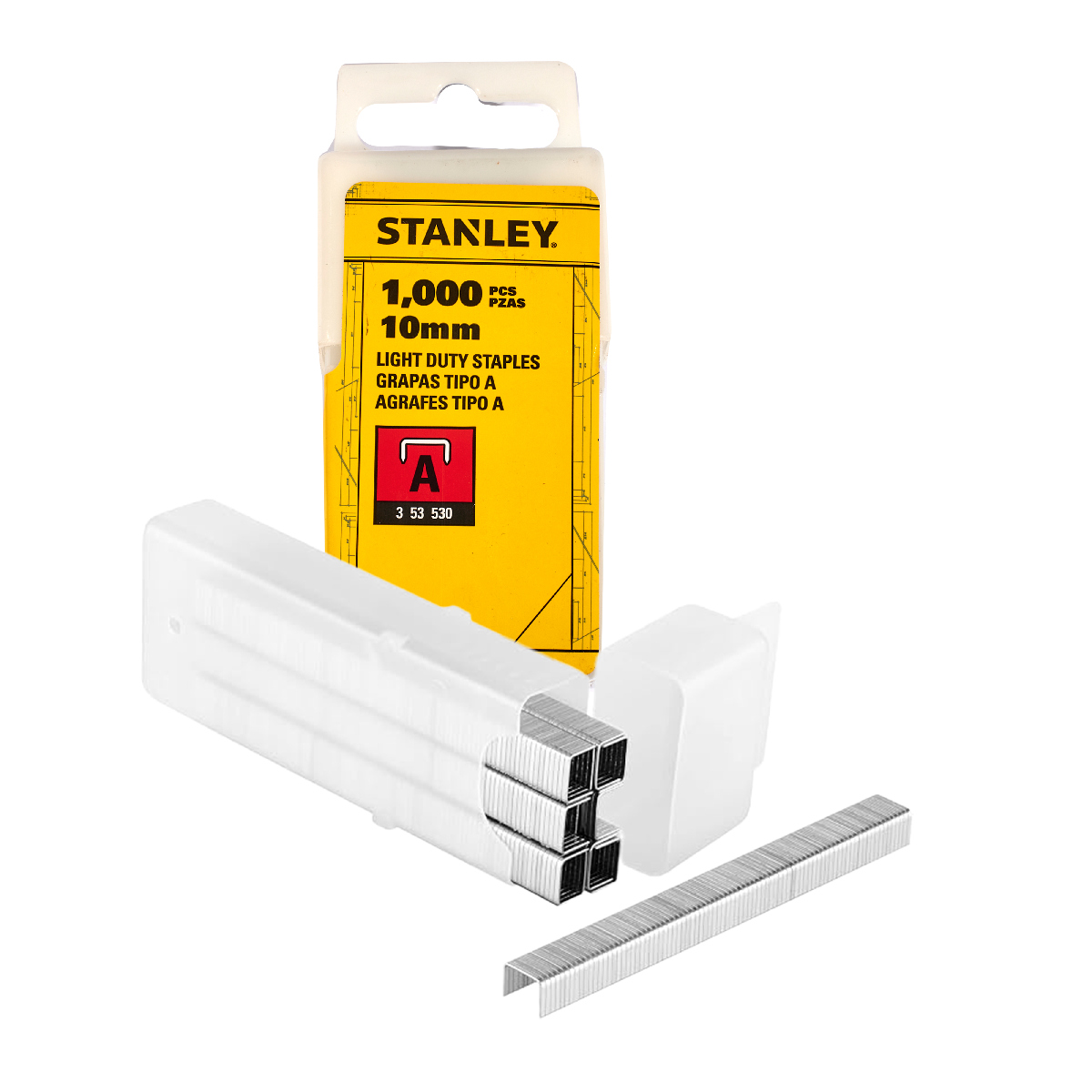 ลวดเย็บ TYPE A 10 มม. 1000 ลูก STANLEY รุ่น 1-TRA206T ราคา ฿55