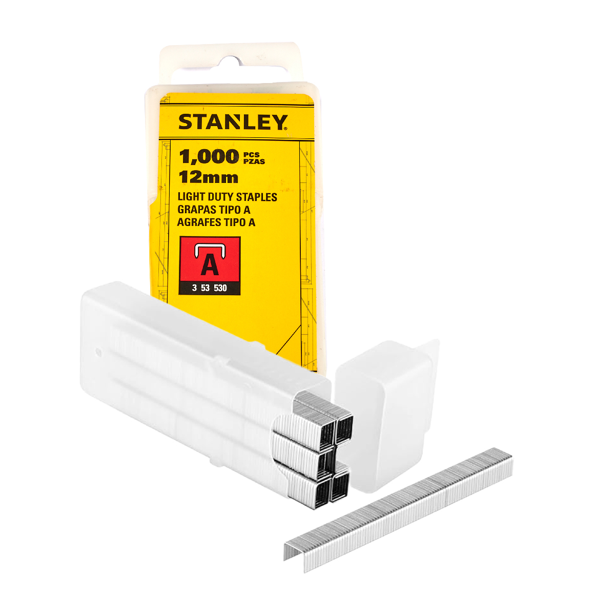 ลวดเย็บ TYPE A 12 มม. 1000 ลูก STANLEY รุ่น 1-TRA208T ราคา ฿60.5