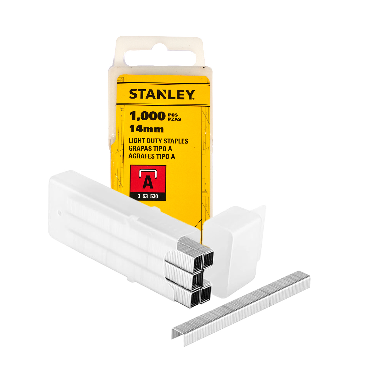ลวดเย็บ TYPE A 14 มม. 1000 ลูก STANLEY รุ่น 1-TRA209T ราคา ฿60.5
