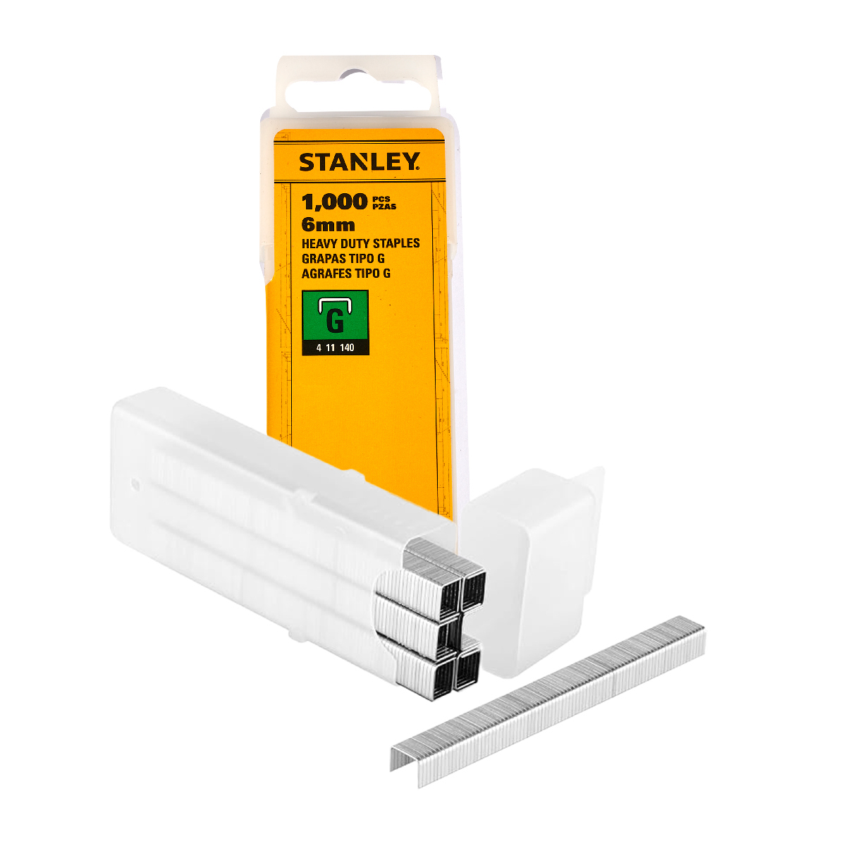 ลวดเย็บ TYPE G 6 มม. 1000 ลูก STANLEY รุ่น 1-TRA704T ราคา ฿55