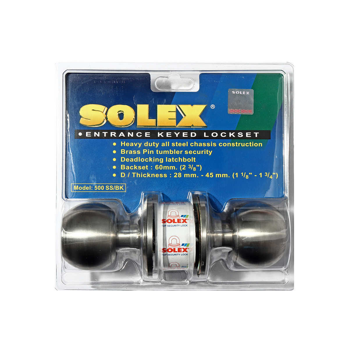ลูกบิด (ห้องน้ำ) 500SS SOLEX รูปที่ 3