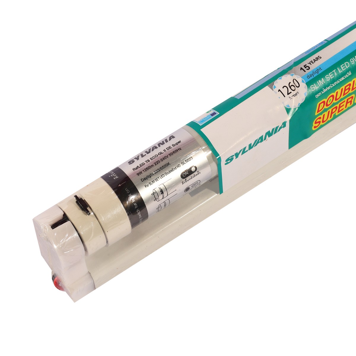 ชุดรางไฟพร้อมหลอด LED T8 9W DOUBLEEND HO SYLVANIA รูปที่ 3