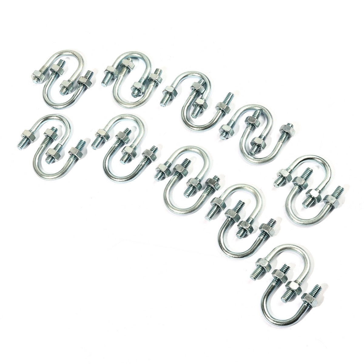 ยูโบลท์เหล็ก 1/2" นอต 2ตัว(20PCS/SET) SET ราคา ฿66