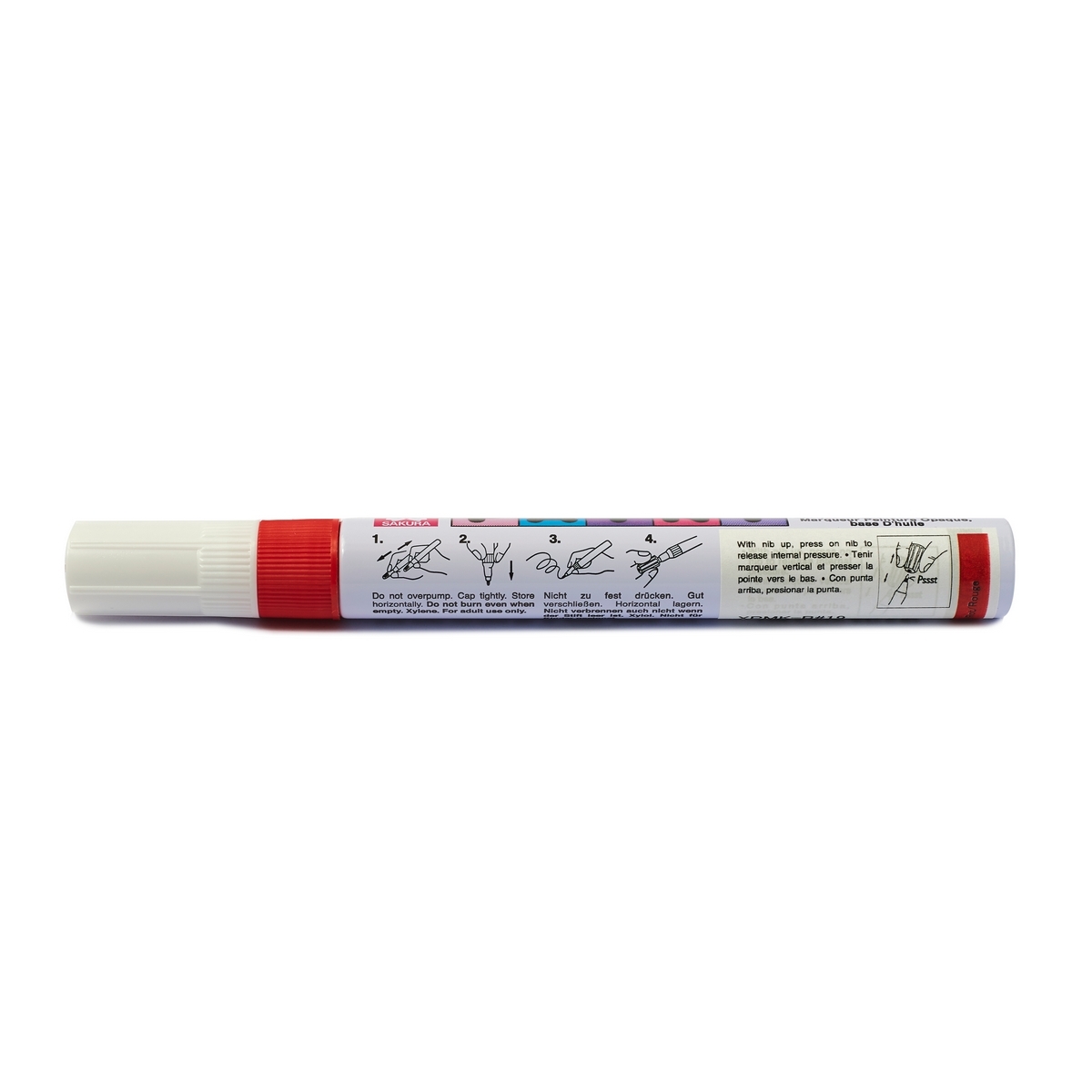 ปากกาเพ้นท์หัวใหญ่ 2 MM /XPMK-B-19(แดง) SAKURA(STATIONERY) รูปที่ 2